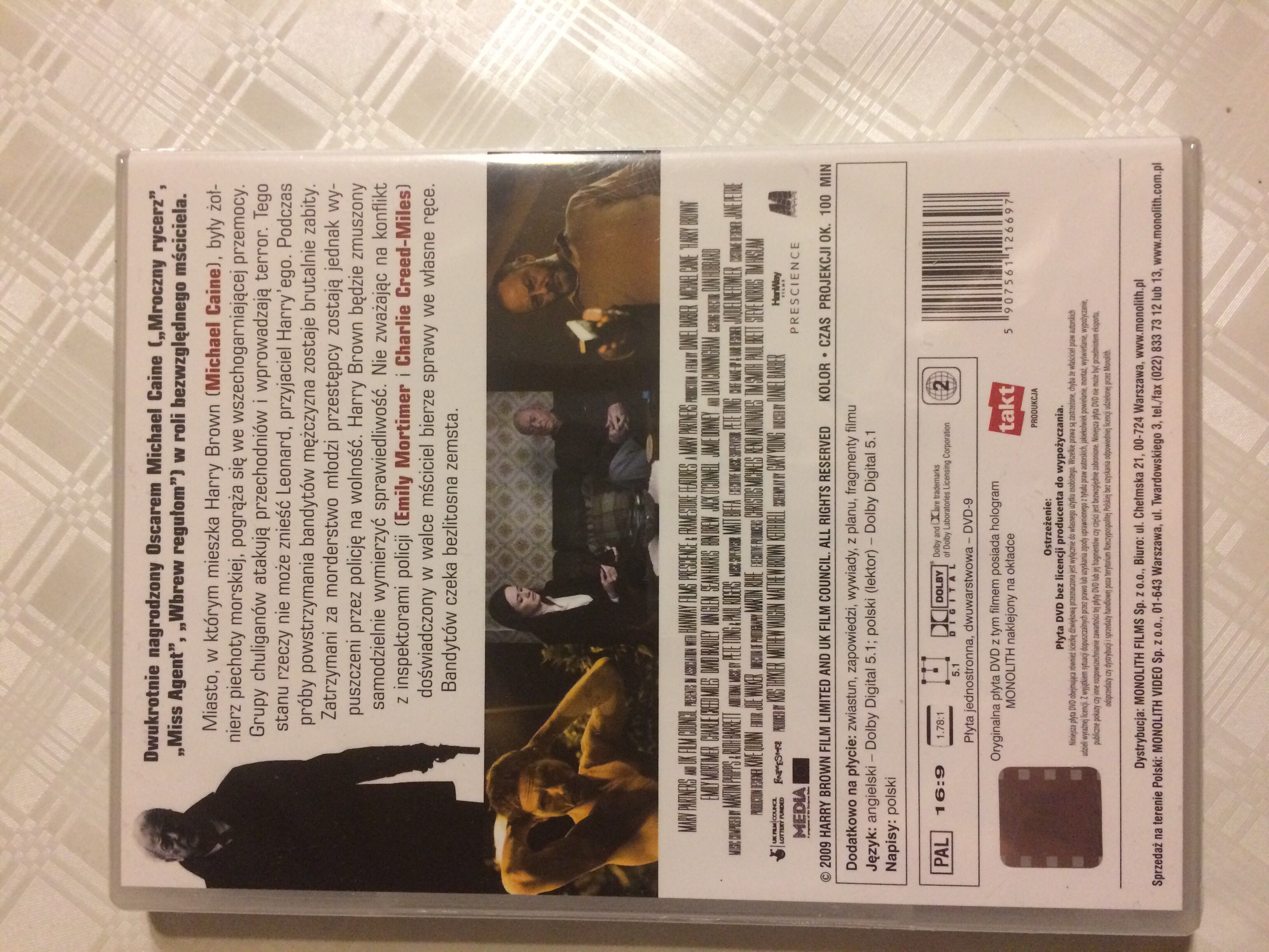 Harry Brown DVD movie collectible [Barcode 5907561126697] - Main Image 3