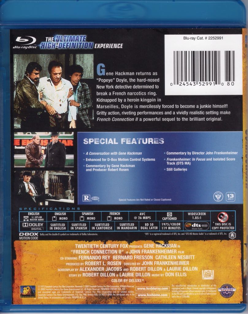 The French Connection II Blu-ray movie collectible - Main Image 2