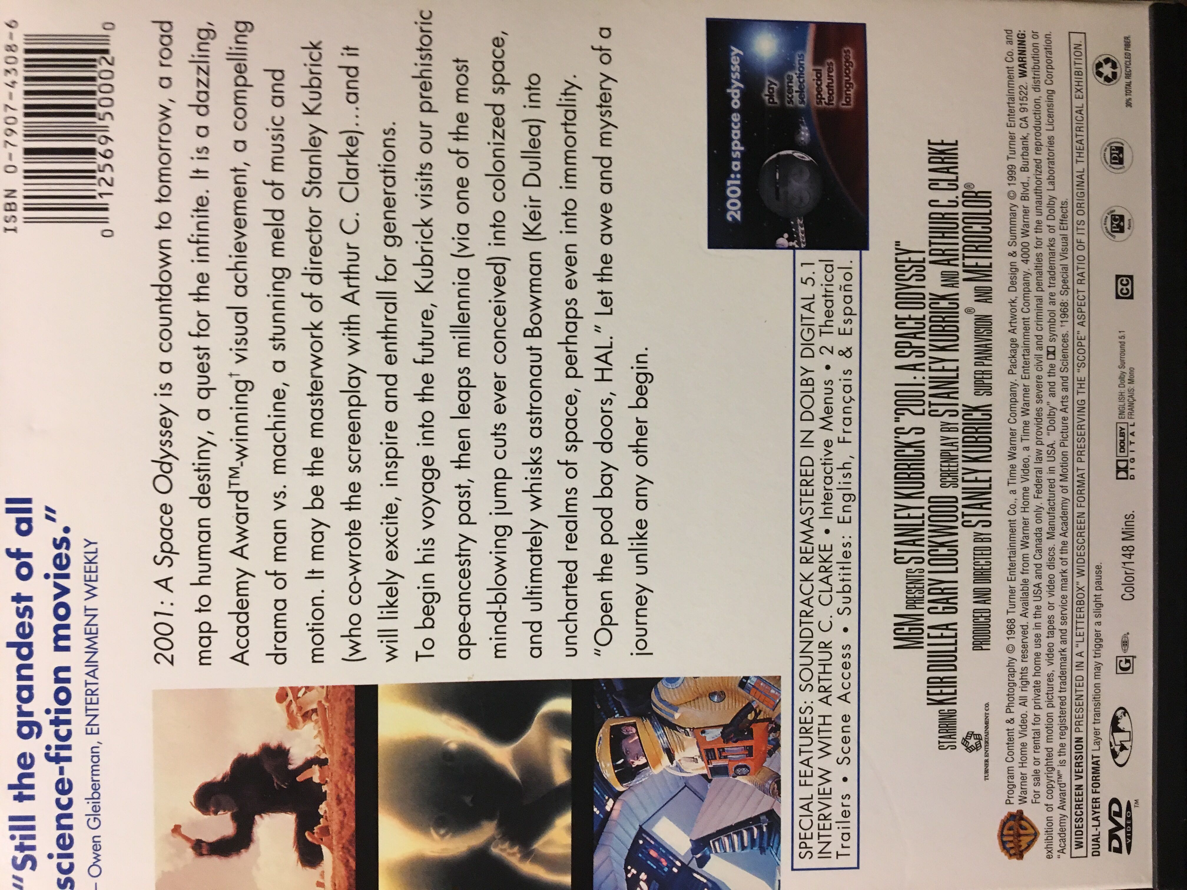 (002) 2001: A Space Odyssey DVD-R movie collectible [Barcode 012569500020] - Main Image 2