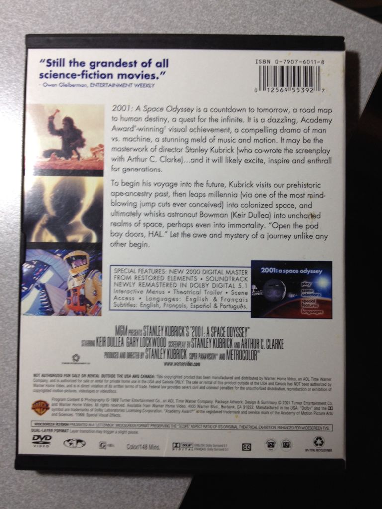 2001: A Space Odyssey Apple TV movie collectible [Barcode 078100002552] - Main Image 2