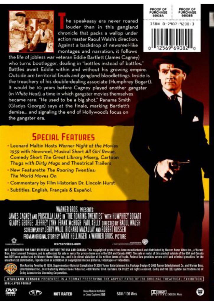 Roaring Twenties, The DVD movie collectible [Barcode 012569690820] - Main Image 2