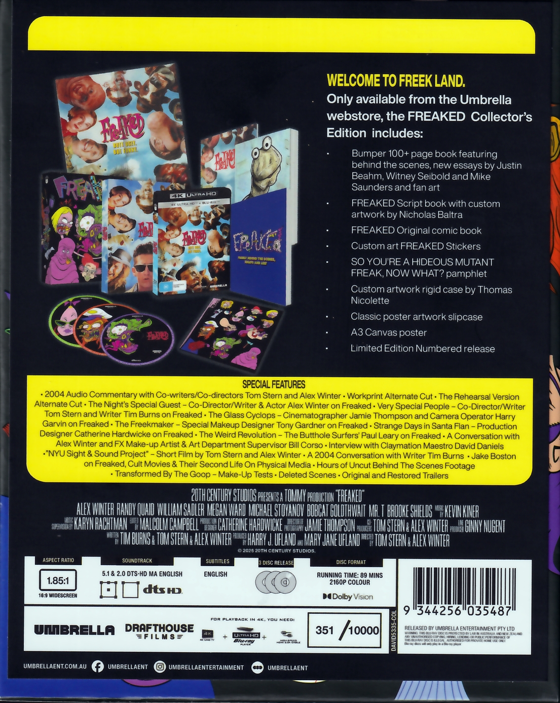 Freaked 4k 4K Ultra HD movie collectible [Barcode 013132678825] - Main Image 2