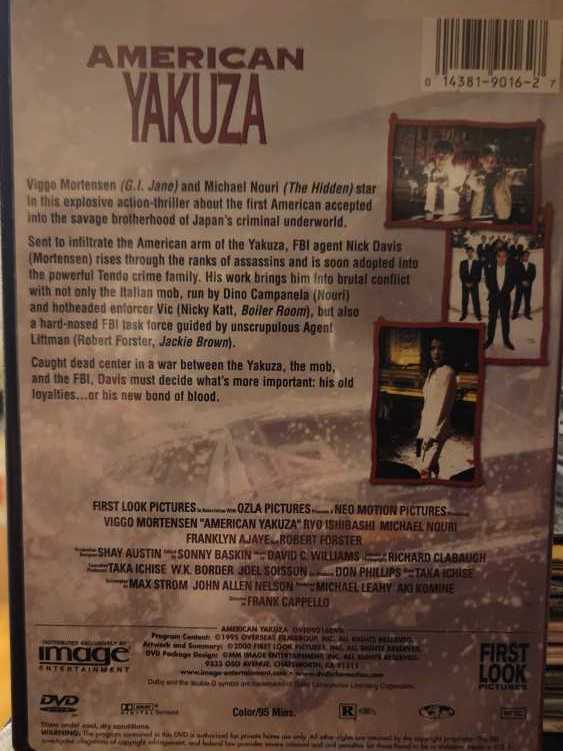 American Yakuza DVD movie collectible [Barcode 014381901627] - Main Image 2