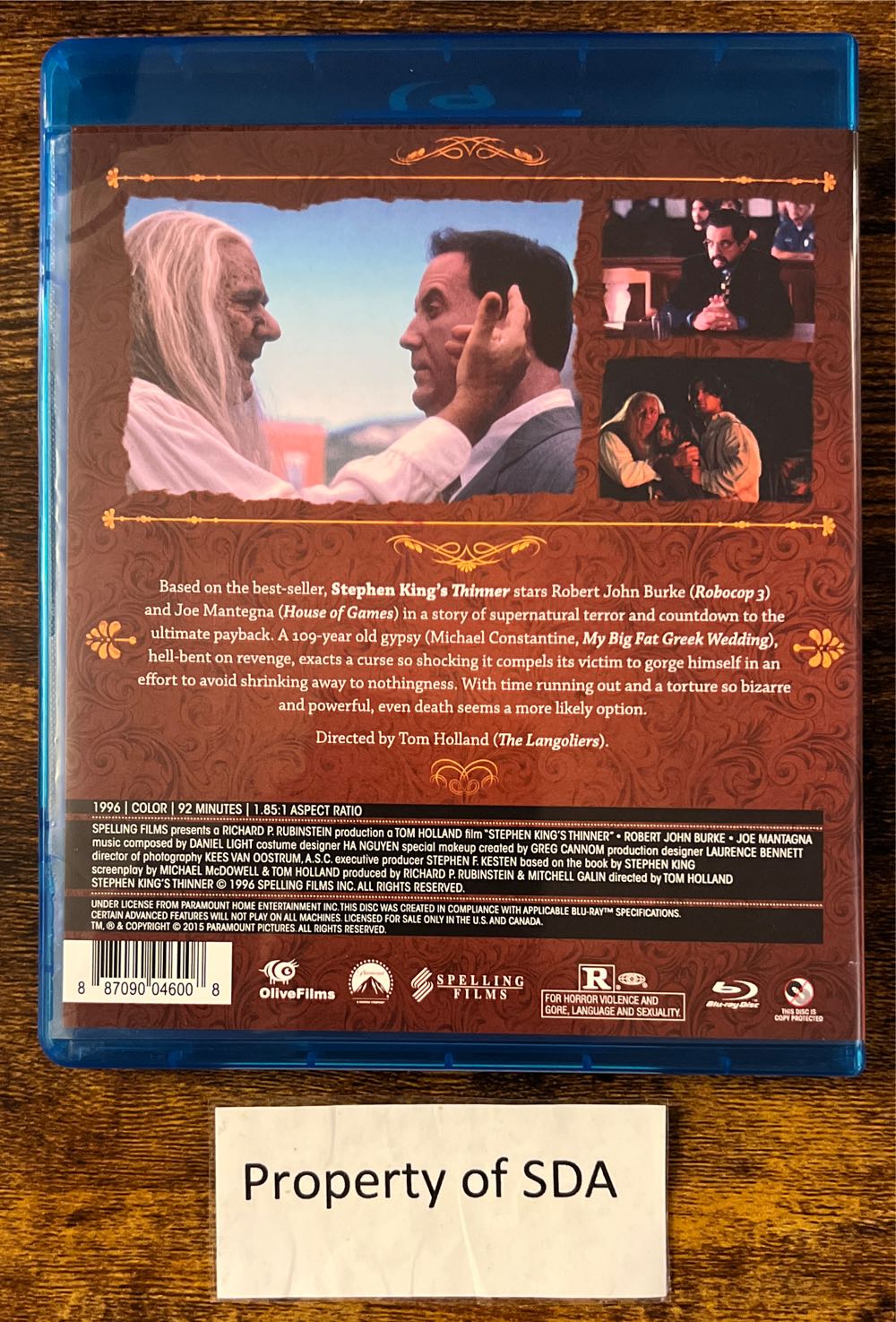 Thinner Blu-ray movie collectible [Barcode 887090046008] - Main Image 2