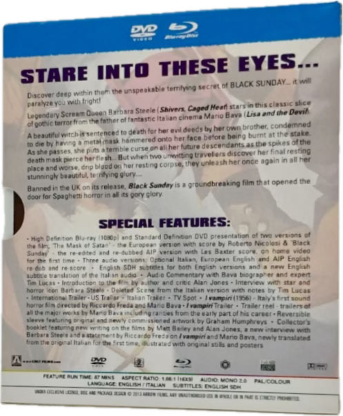 BLACK SUNDAY (Window Box) Blu-ray movie collectible [Barcode 5027035009544] - Main Image 4