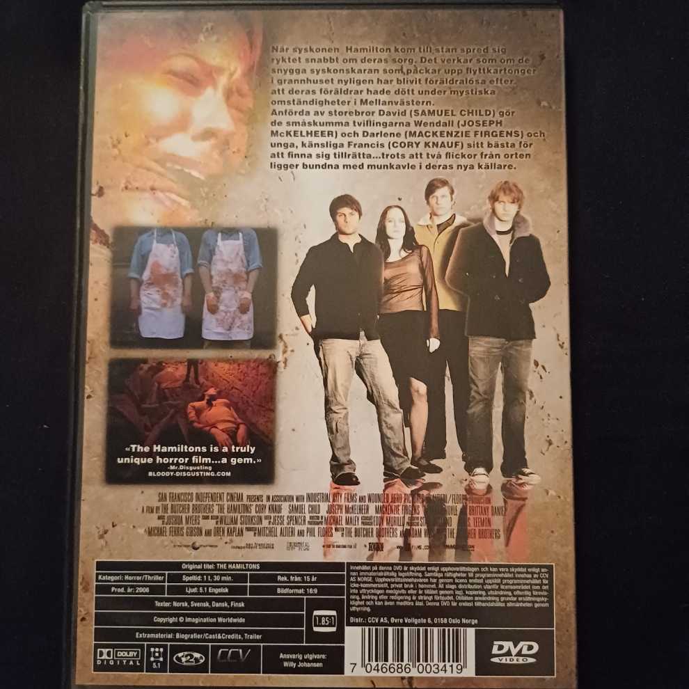 The Hamiltons DVD movie collectible [Barcode 7046686003419] - Main Image 2