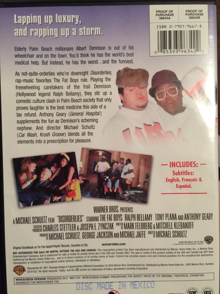 Disorderlies Digital Copy movie collectible [Barcode 085393963422] - Main Image 2