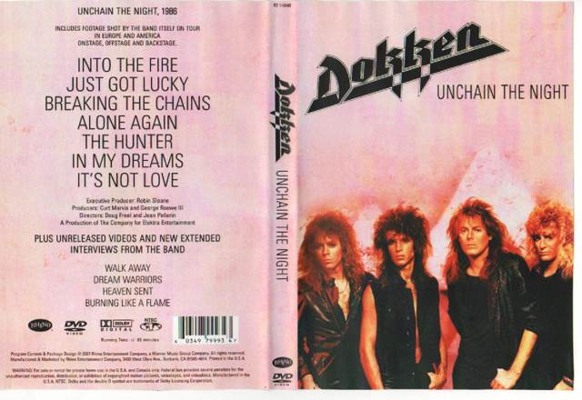 Dokken: Unchain The Night DVD movie collectible [Barcode 603497022229] - Main Image 2