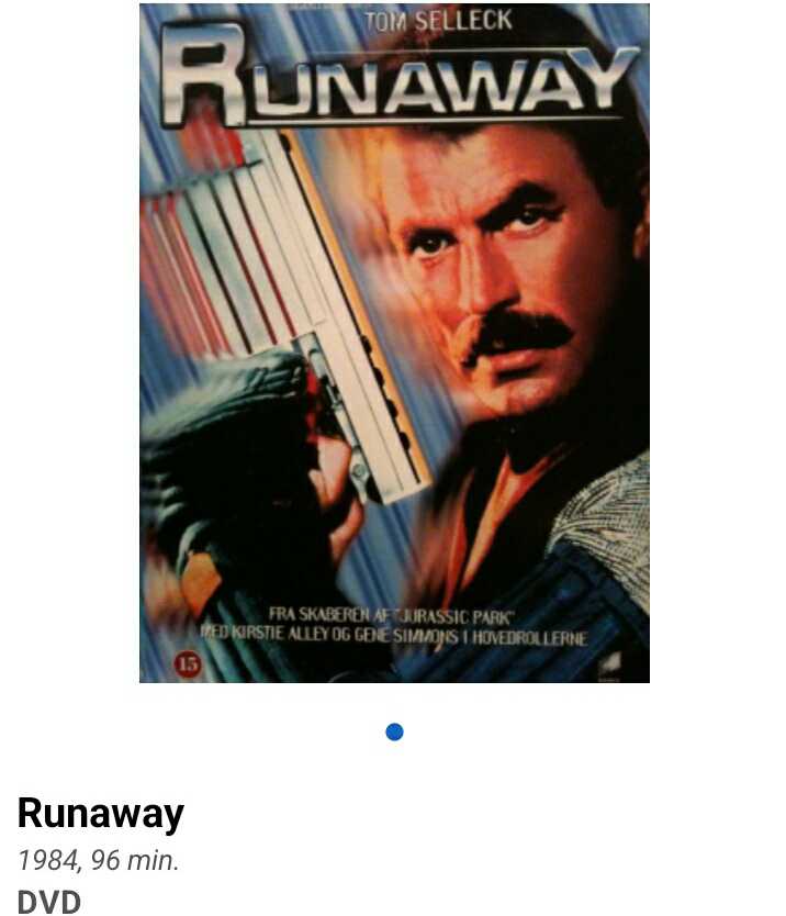 Runaway  VHS movie collectible [Barcode 0043396046993] - Main Image 2
