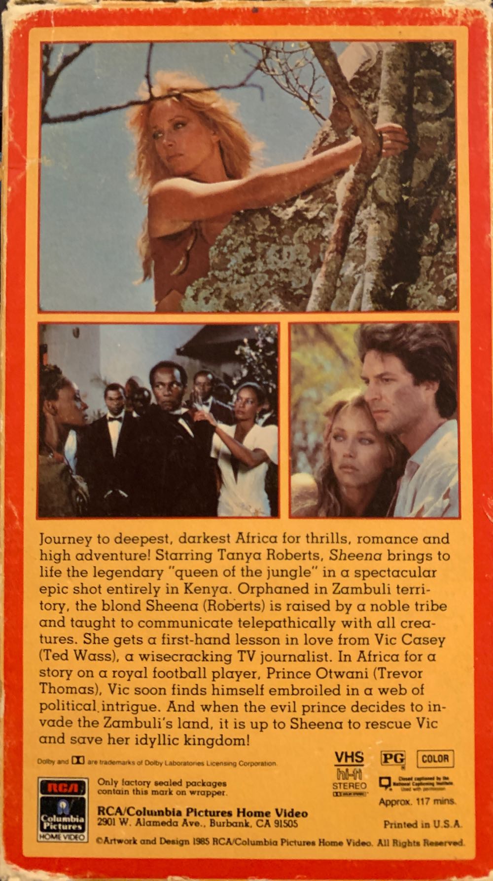 Sheena VHS movie collectible [Barcode 043396604049] - Main Image 3