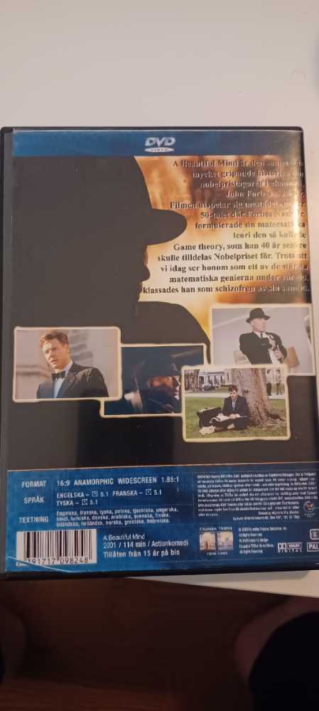 A Beautiful Mind DVD movie collectible [Barcode 9555275618531] - Main Image 2