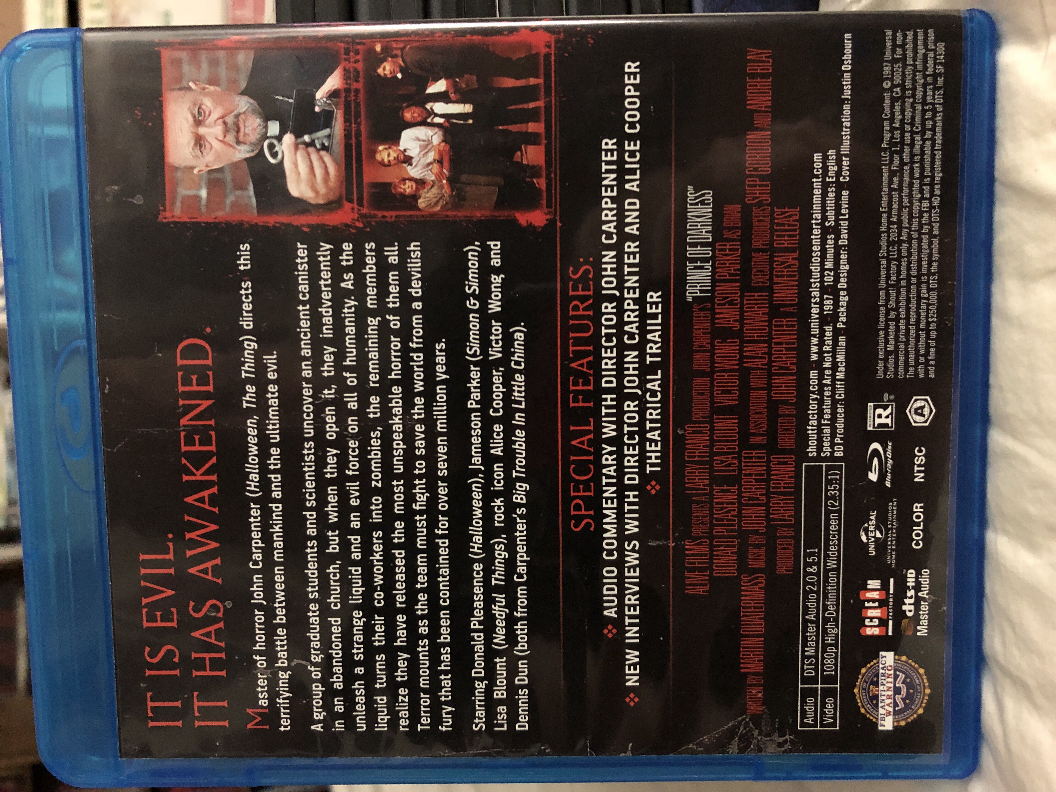 * BR : CARPENTER : Prince of Darkness Blu-ray movie collectible [Barcode 826663143003] - Main Image 3