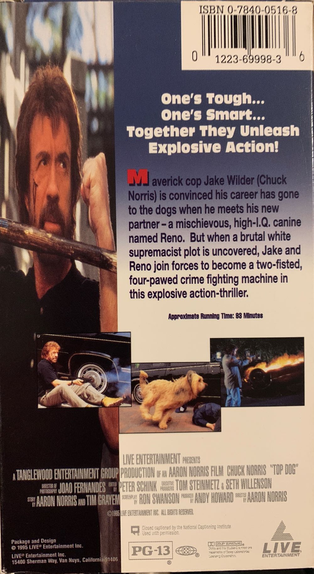 Top Dog VHS movie collectible [Barcode 012236999836] - Main Image 2