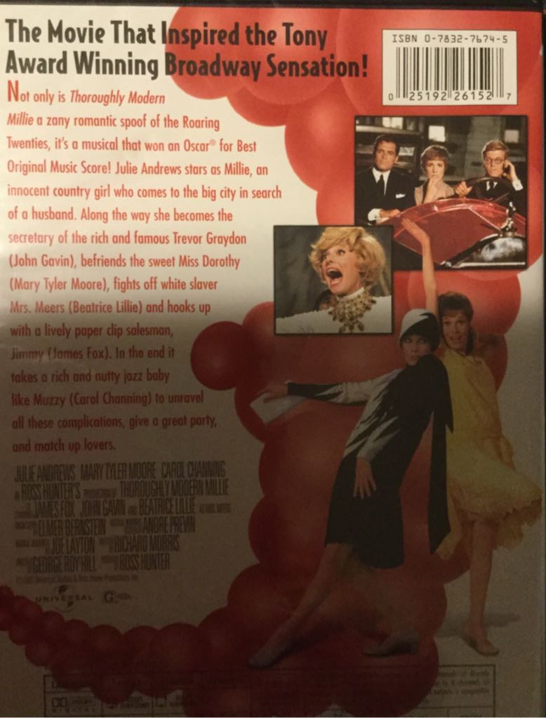 Thoroughly Modern Millie DVD movie collectible - Main Image 2