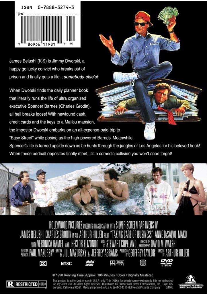 Taking Care of Business *. DVD movie collectible [Barcode 786936119817] - Main Image 2