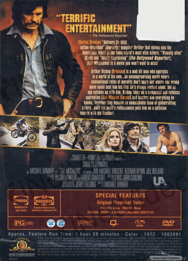 The Mechanic VHS movie collectible [Barcode 027616880109] - Main Image 2