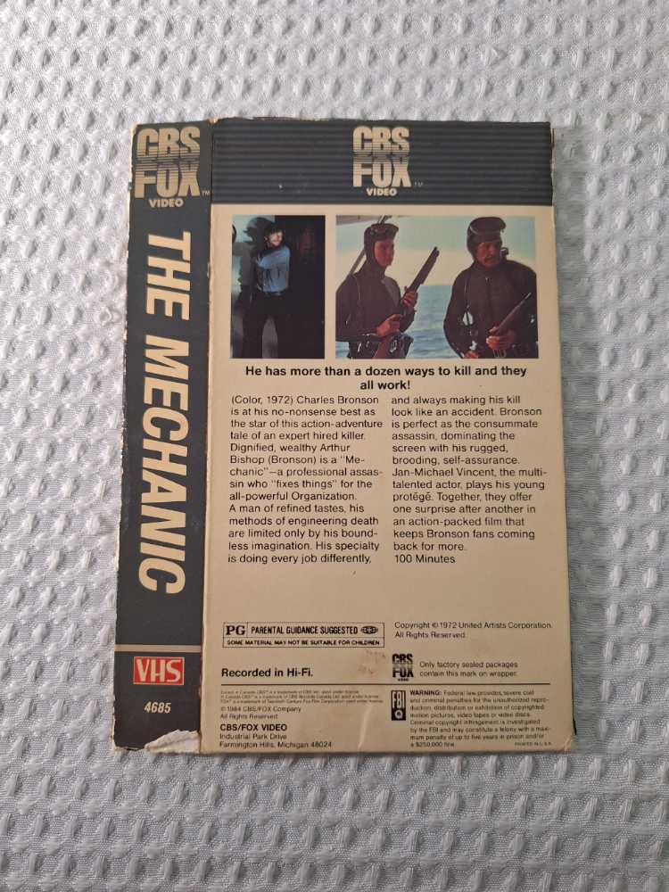 Mechanic, The DVD movie collectible [Barcode 9318500030245] - Main Image 2