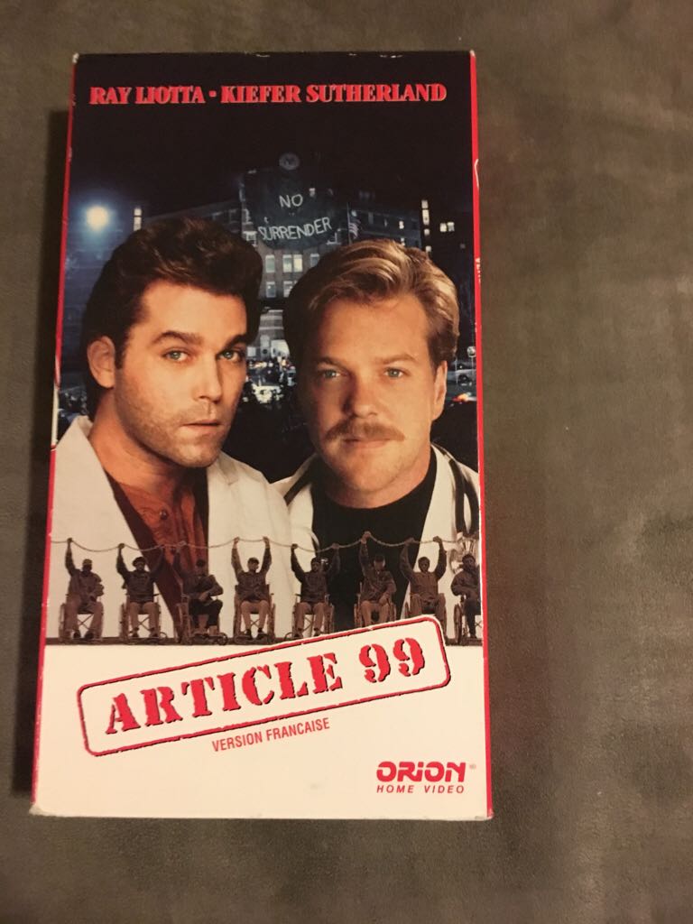 Article 99 VHS movie collectible [Barcode 023568887821] - Main Image 1