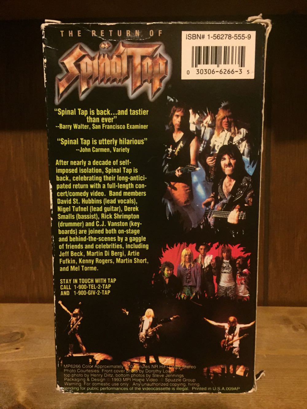 The Return of Spinal Tap VHS movie collectible [Barcode 030306626635] - Main Image 2