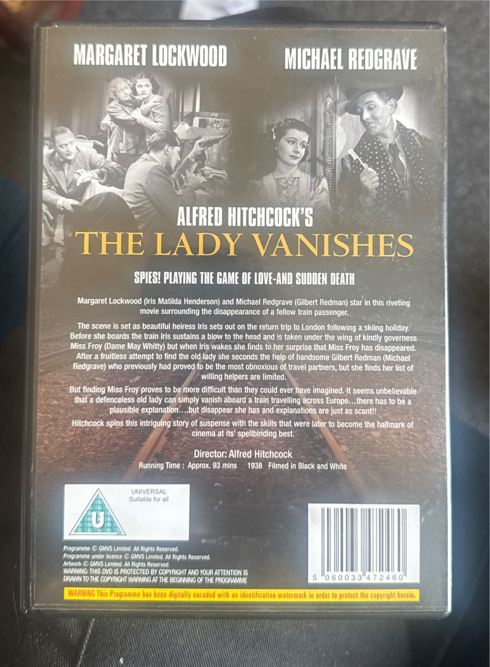 The Lady Vanishes DVD movie collectible [Barcode 5060033472460] - Main Image 2