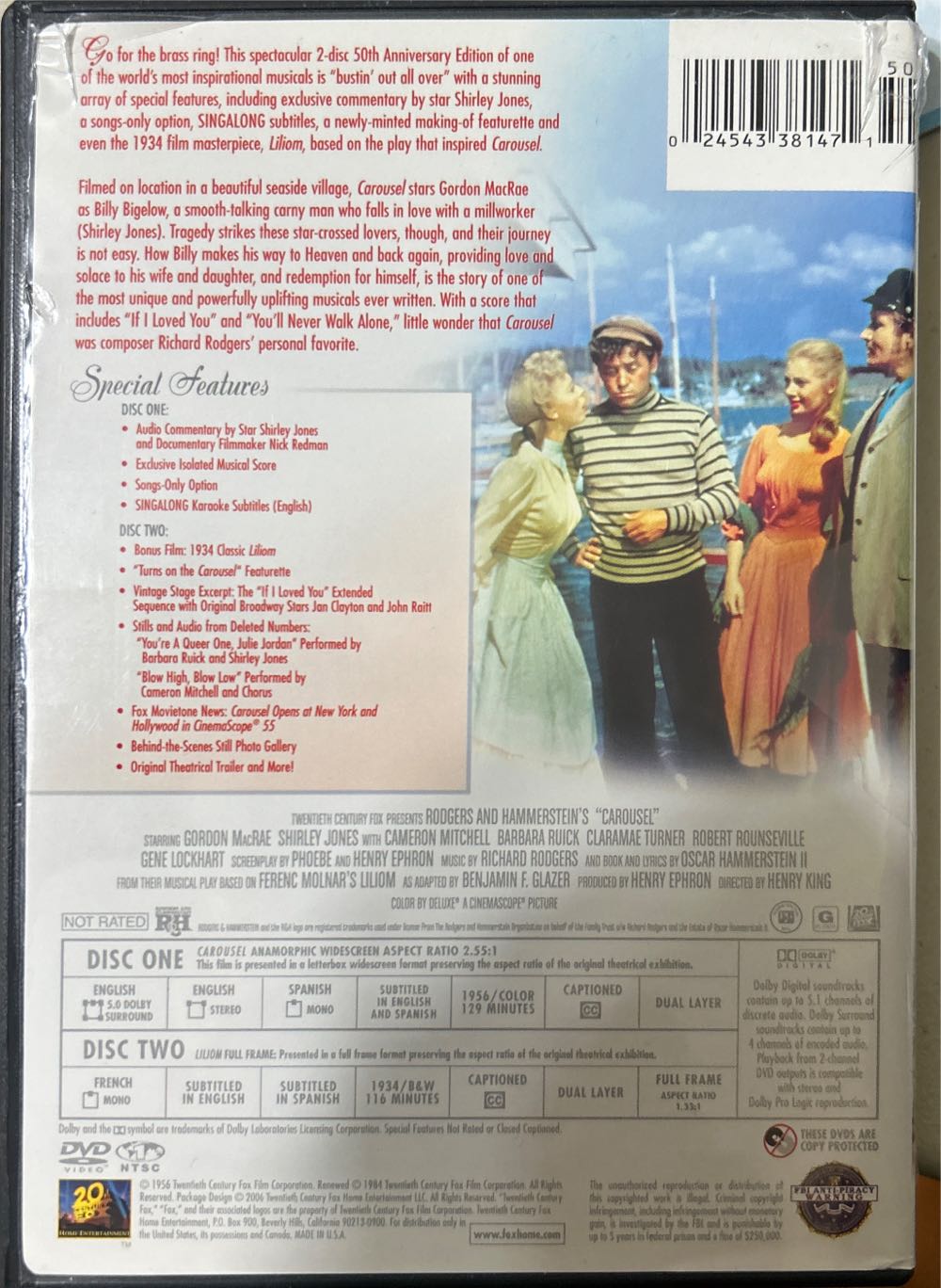 Carousel Blu-ray movie collectible [Barcode 024543381471] - Main Image 3