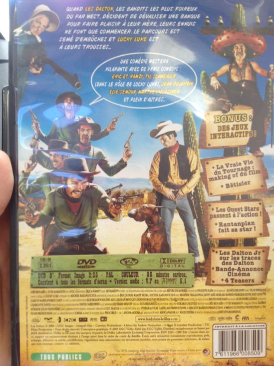 Les Dalton DVD movie collectible [Barcode 7611966008509] - Main Image 2