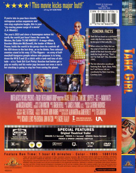 Tank Girl (8-21) DVD movie collectible [Barcode 7054670006544] - Main Image 2