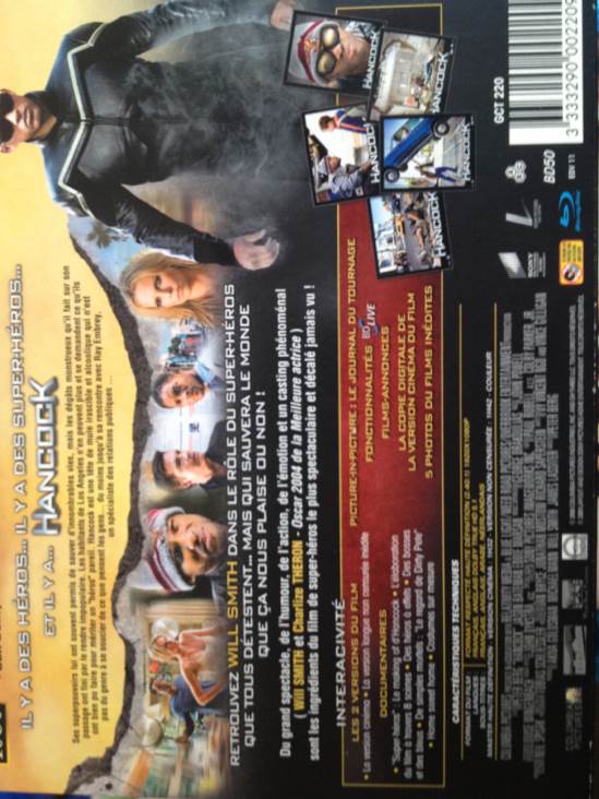 Hancock DVD movie collectible [Barcode 3333290002209] - Main Image 2