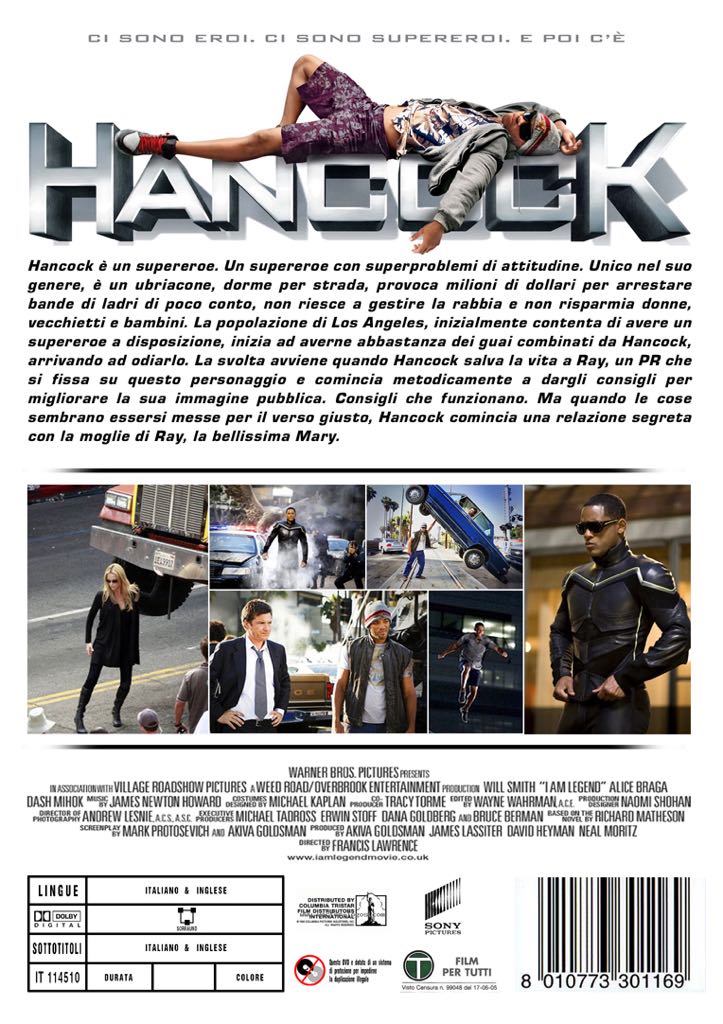 Hancock DVD movie collectible [Barcode 6004416085068] - Main Image 2