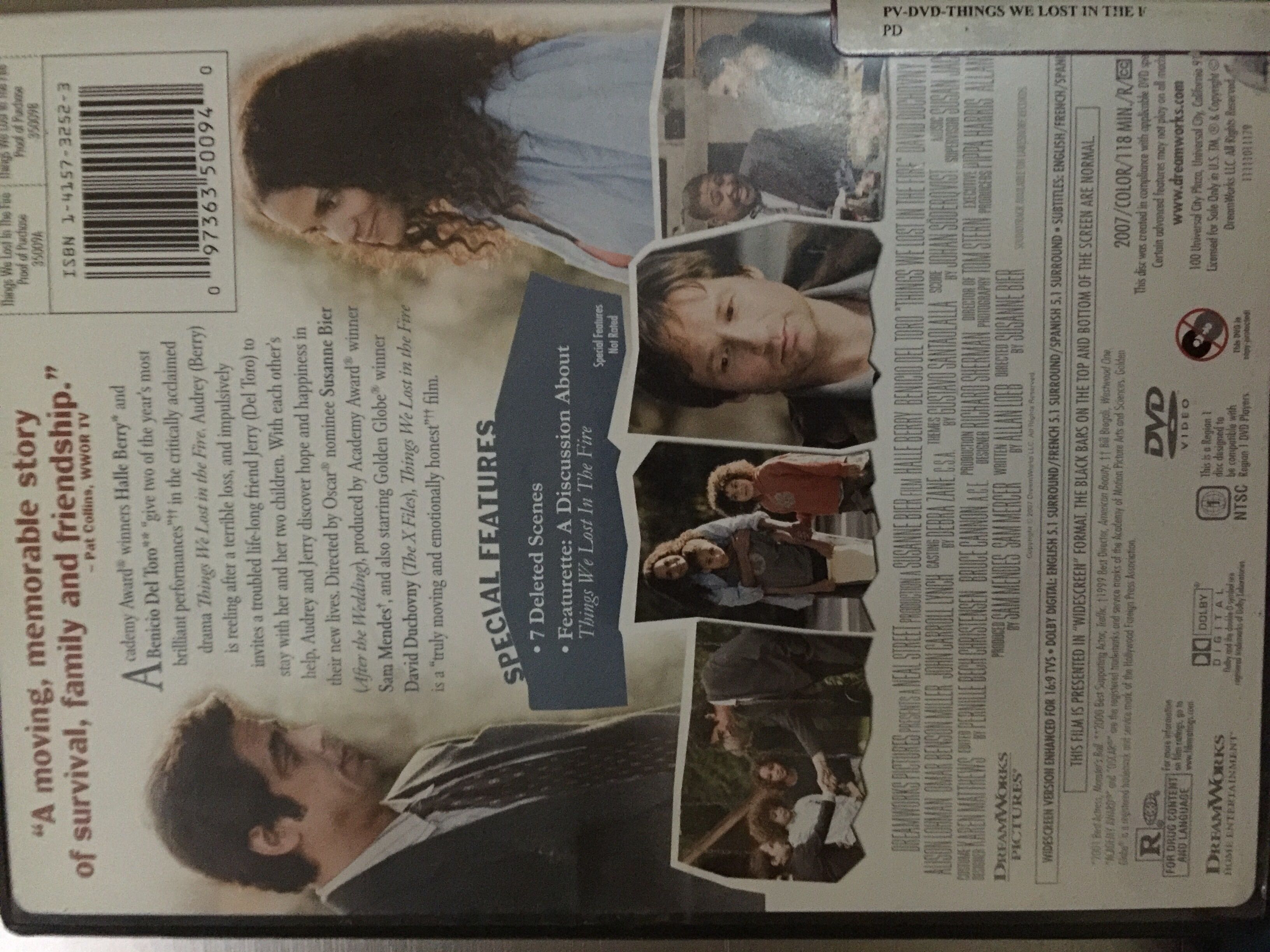 Things We Lost in the Fire DVD movie collectible [Barcode 097363500940] - Main Image 3