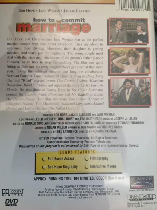 How to Commit Marriage DVD movie collectible [Barcode 090096098791] - Main Image 2