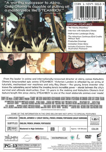 Steamboy DVD movie collectible [Barcode 043396055193] - Main Image 2