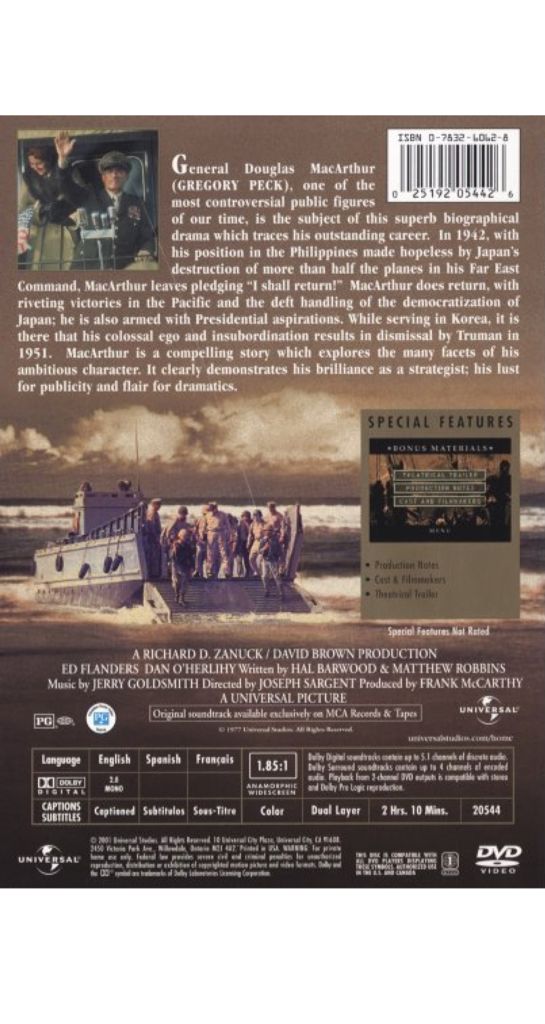 MacArthur DVD movie collectible - Main Image 2