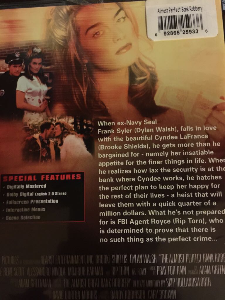 The Almost Perfect Bank Robbery DVD movie collectible - Main Image 2