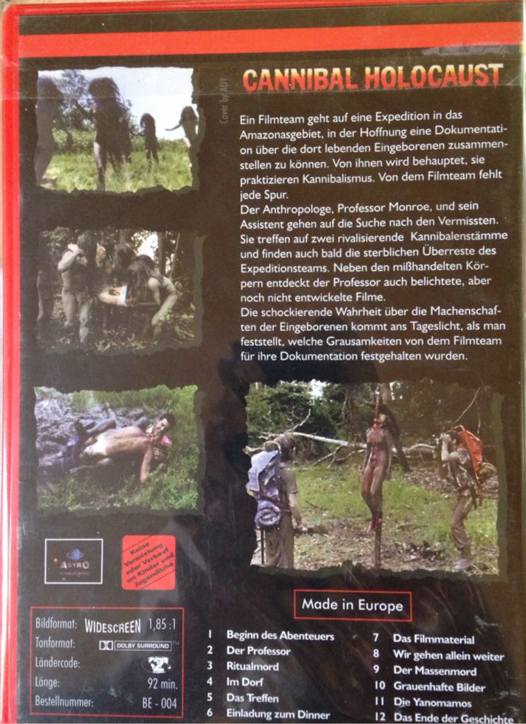 Cannibal Holocaust DVD movie collectible - Main Image 2