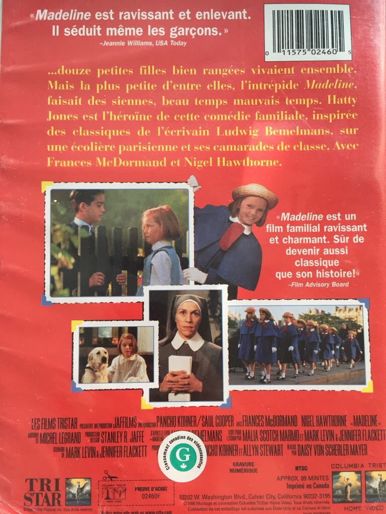 Madeline VHS movie collectible [Barcode 011575024605] - Main Image 2