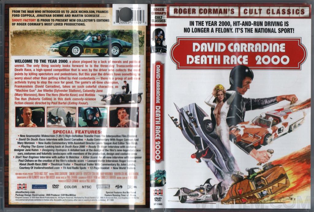 Death Race 2000  -Roger Corman Classics- DVD movie collectible [Barcode 057373159293] - Main Image 2
