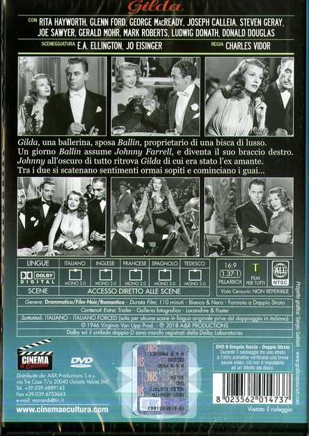 Gilda DVD movie collectible [Barcode 8013123060204] - Main Image 4