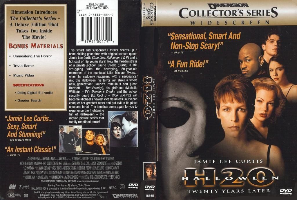 Halloween H20 VHS movie collectible [Barcode 786936090789] - Main Image 2