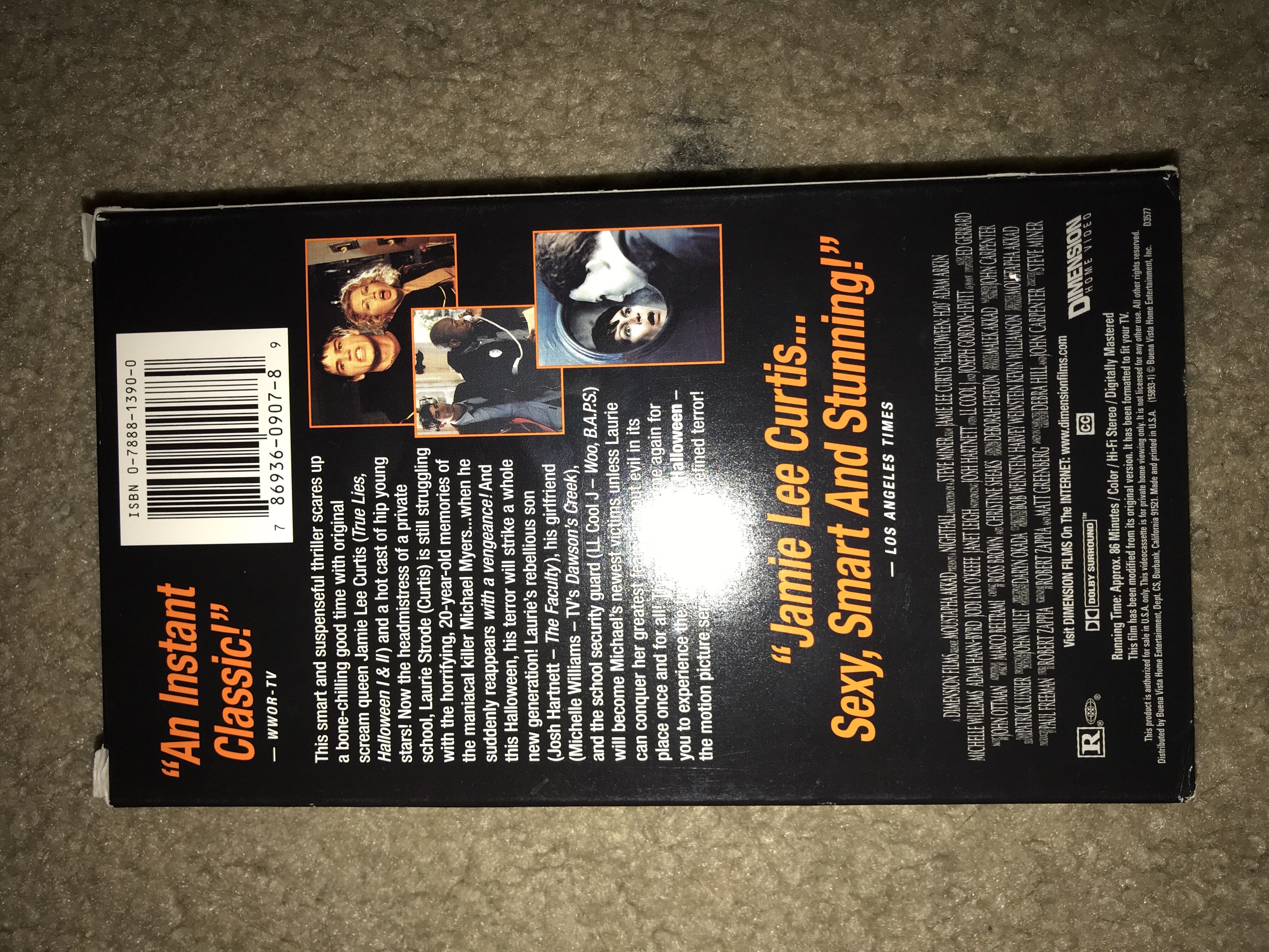 Halloween H20 VHS movie collectible [Barcode 786936090789] - Main Image 3