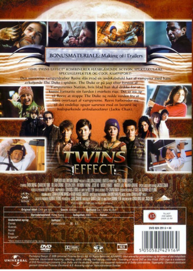 The Twins Effect DVD movie collectible [Barcode 5050582303247] - Main Image 2