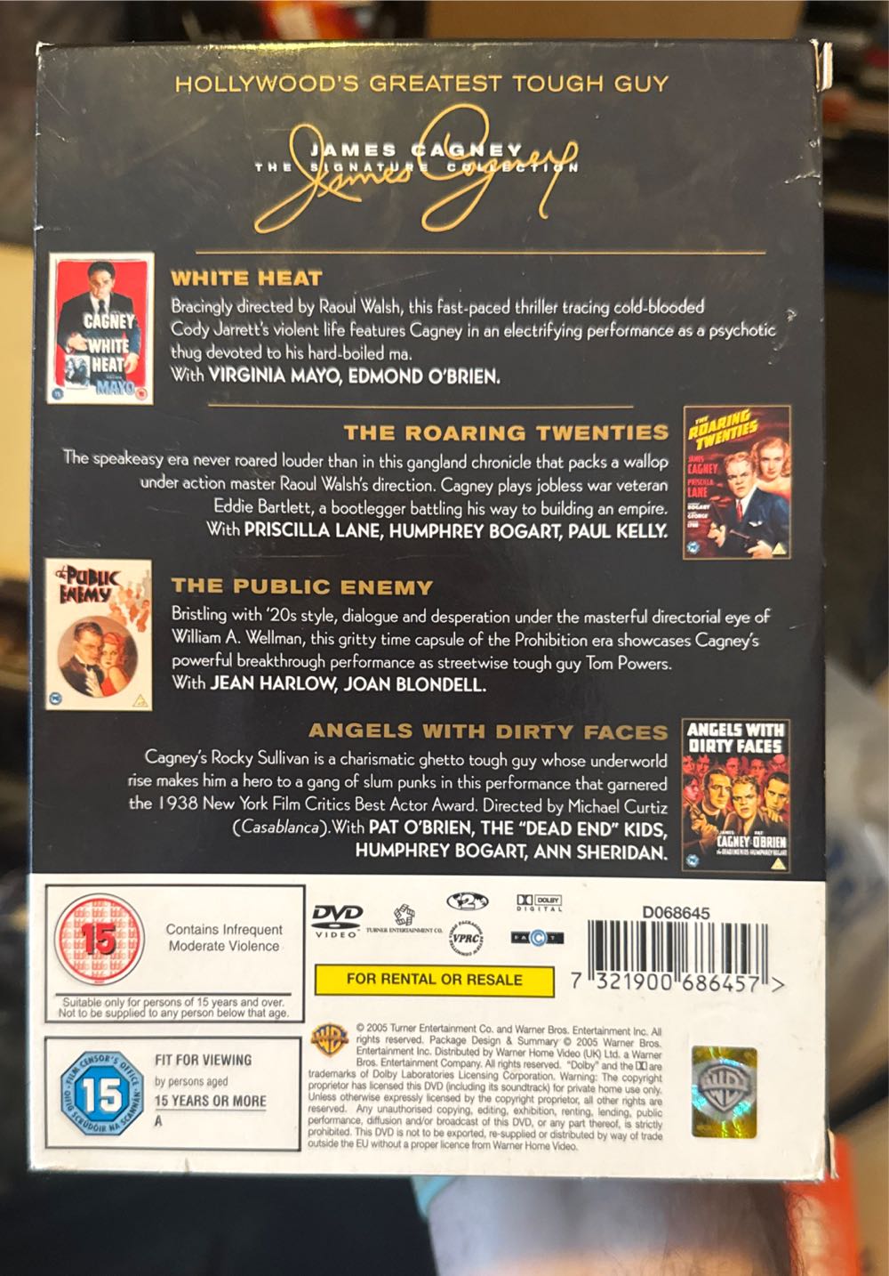 James Cagney Signature Collection DVD movie collectible [Barcode 7321900686457] - Main Image 2