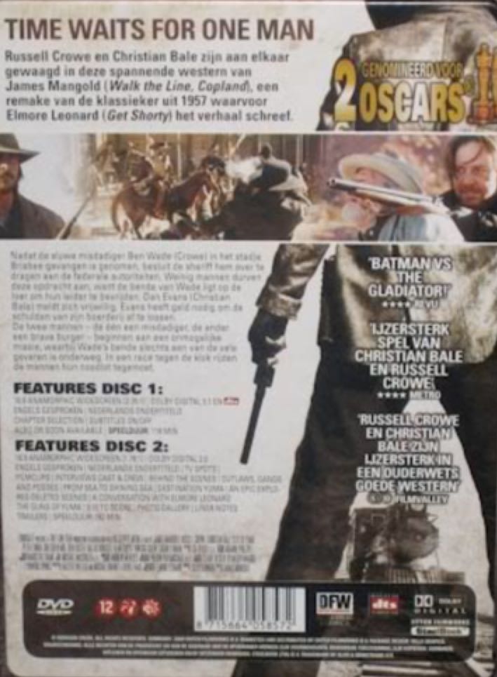 3:10 to Yuma steelcase dvd DVD movie collectible [Barcode 8715664058572] - Main Image 2