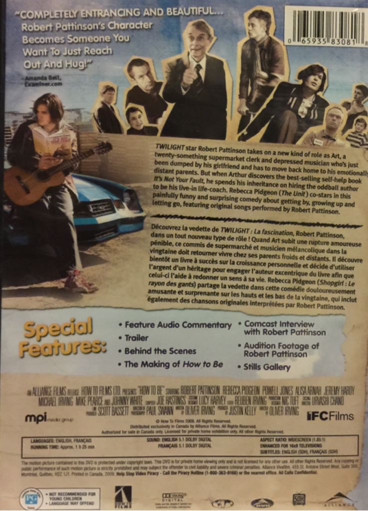 How To Be DVD movie collectible [Barcode 065935830818] - Main Image 2