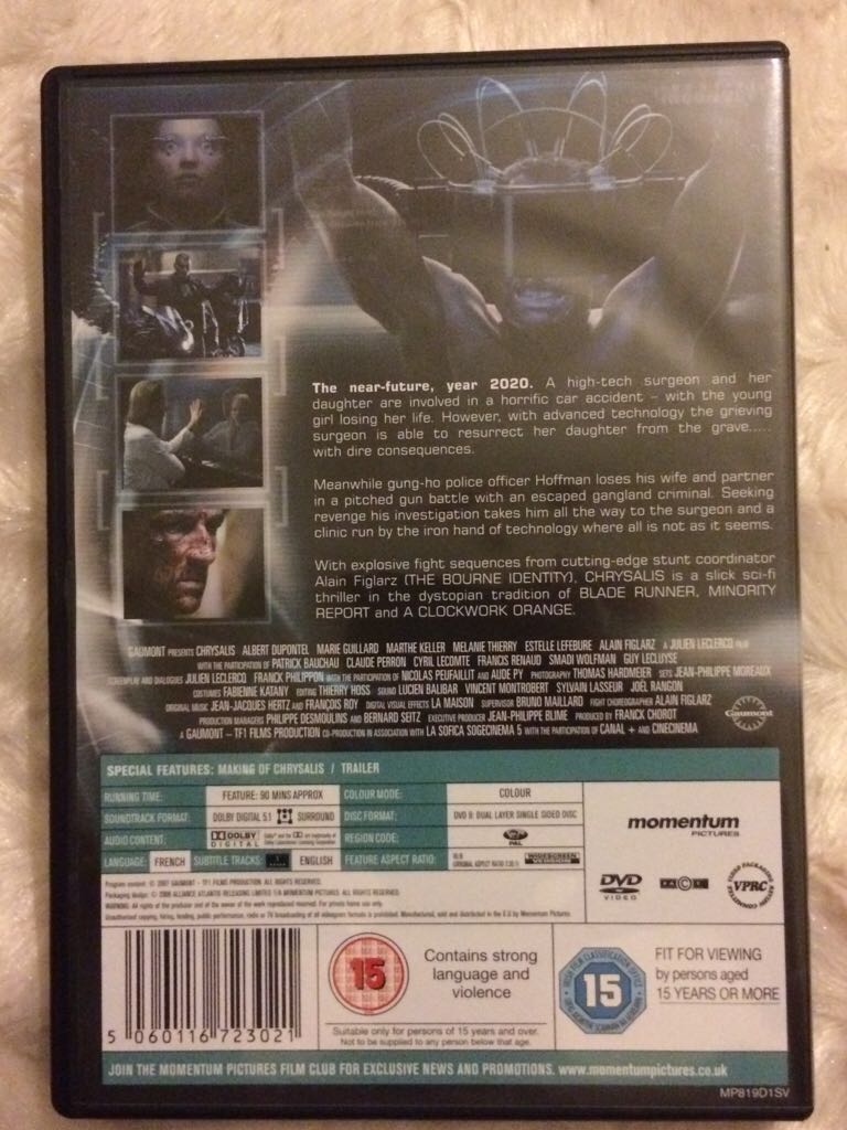 Chrysalis DVD movie collectible [Barcode 5060116723021] - Main Image 2