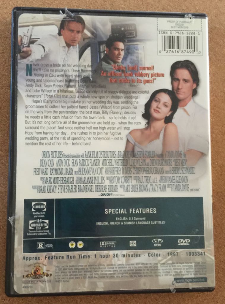 Best Men DVD movie collectible [Barcode 027616874900] - Main Image 2