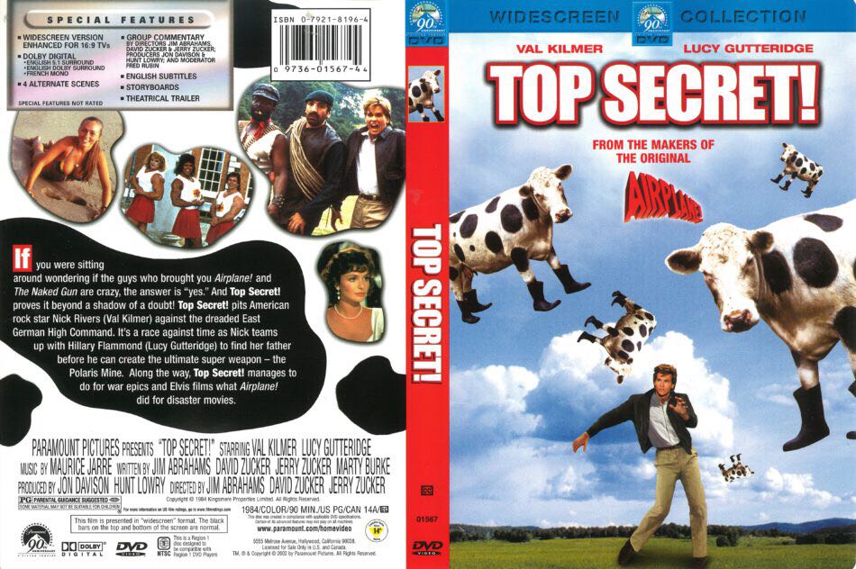 Top Secret DVD movie collectible [Barcode 5014437819635] - Main Image 2