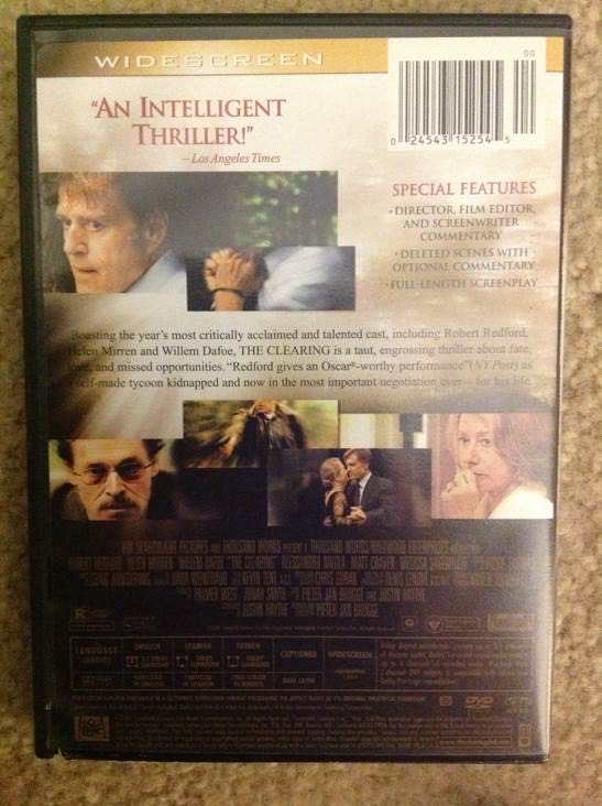 The Clearing Digital Copy movie collectible [Barcode 024343152545] - Main Image 2