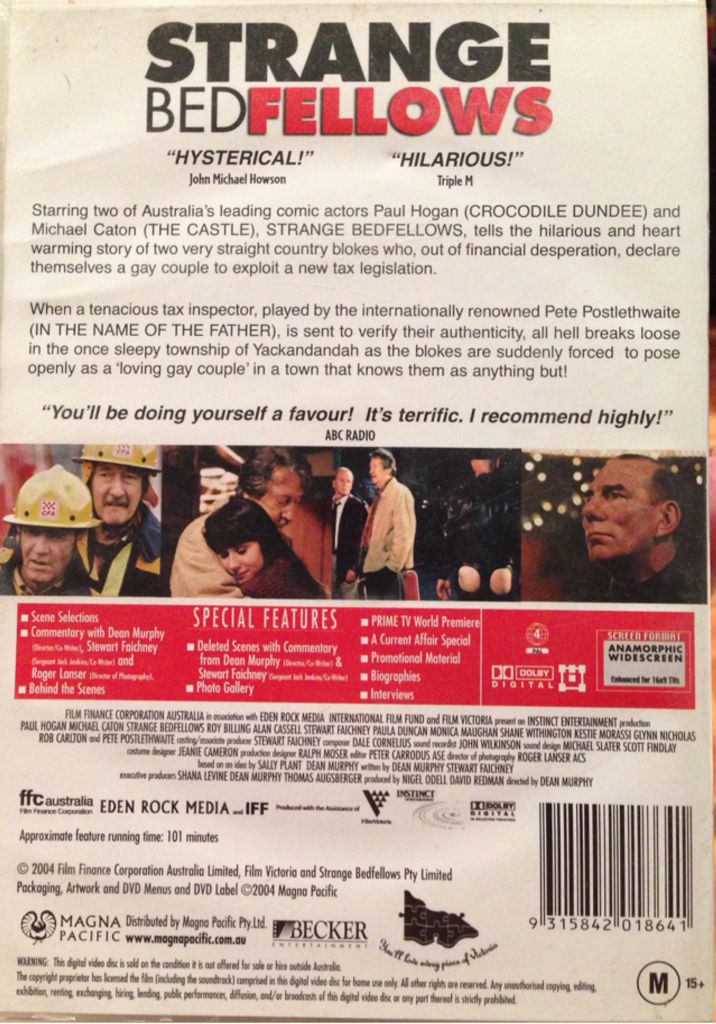 Strange Bedfellows DVD movie collectible [Barcode 9315842018641] - Main Image 2