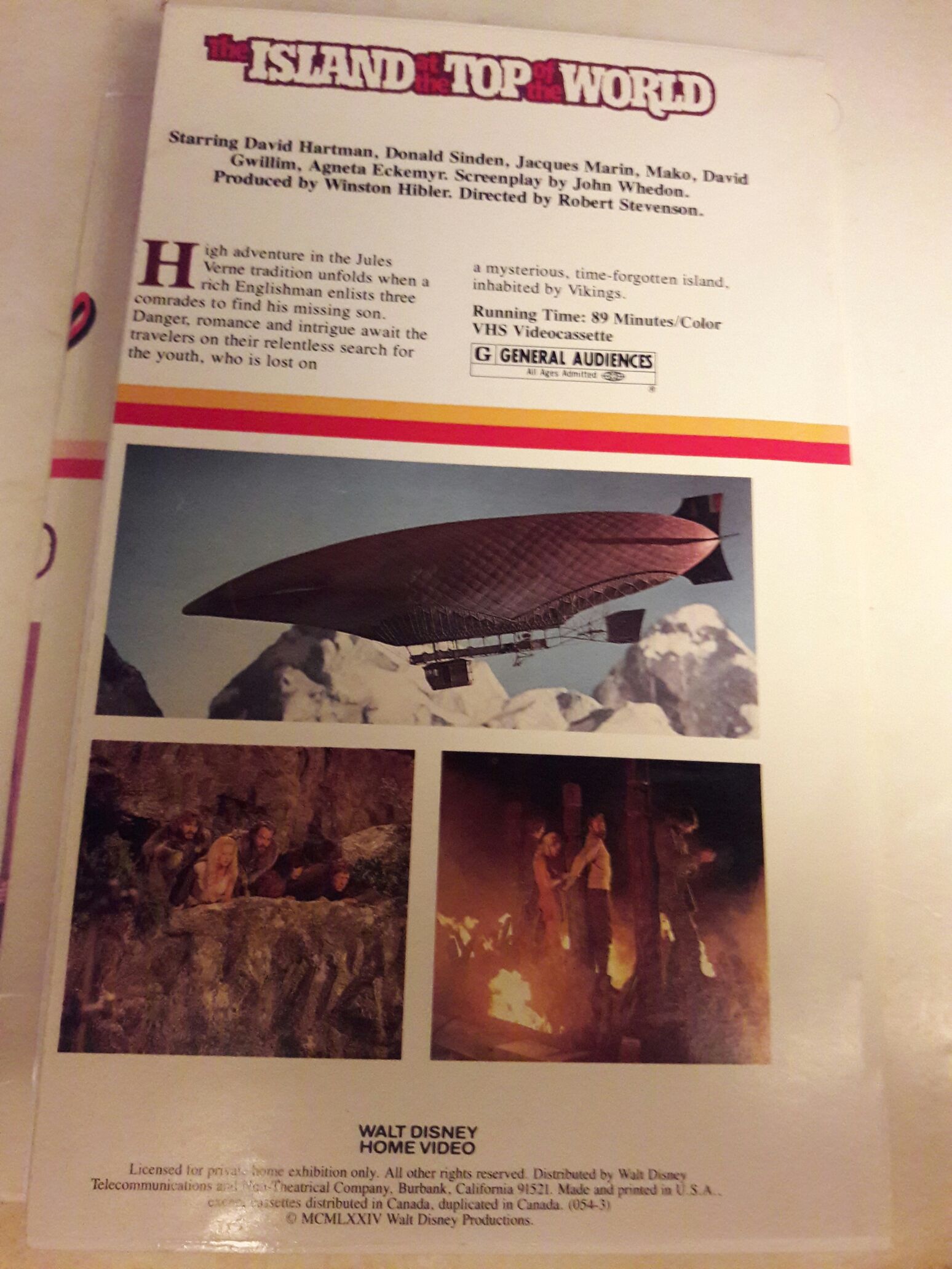 Island at the Top of the World (1974) (Clamshell) VHS movie collectible [Barcode 012257054033] - Main Image 2